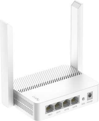 Маршрутизатор Cudy, N300 Wi-Fi Router, 802.11b/g/n,300Mbps, 2.4GHz, 4 &times; 10/100Mbps Ports, 2 &times; (WR300) [401497]