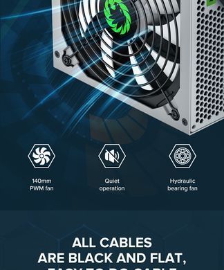 Блок живлення GAMEMAX (GP-650-White) [303147]