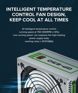 Блок живлення GAMEMAX (GP-650-White) [303147]