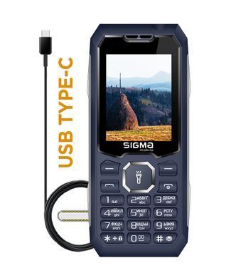 Мобiльний телефон Sigma mobile X-style 341 Bro Blue (4827798368428) [600357]