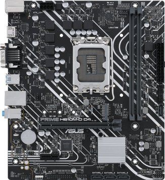 Материнcька плата ASUS PRIME H610M-D D4 s1700 H610 2xDDR4 M.2 HDMI D-Sub mATX (90MB1A00-M0EAY0) [111097]