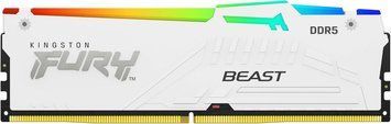 Пам'ять ПК Kingston DDR5 16GB 6000 FURY Beast Білий RGB EXPO (KF560C36BWE2A-16) [114467]