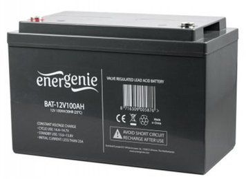 Акумуляторна батарея EnerGenie 12В 100AH AGM (BAT-12V100AH) [620787]