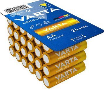 Батарейка Varta Longlife лужна AA блістер, 24 шт (04106301134) [115556]