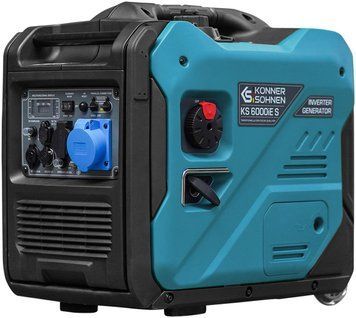 Генератор бензиновий інверторний Konner&Sohnen KS 6000iE S, 230В, 5.5кВт, електростартер, 39.5кг (KS6000IES) [105979]