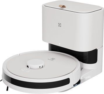 Робот-пилосос Electrolux, h=10см, вологе прибирання, конт пил -0.3л, вода -0.3л, автон. робота до 140хв, Wi-Fi, станція самоочищ., білий (ER71UW2SW) [102436]
