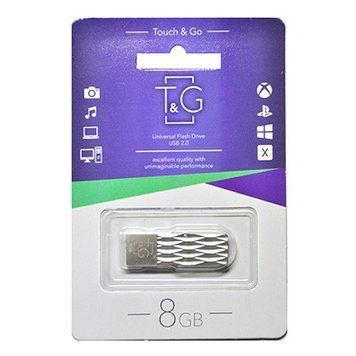 Флеш-накопичувач USB 8GB T&G 103 Metal Series Silver (TG103-8G) [607192]
