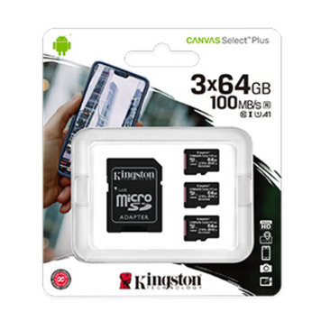 Kарта пам&rsquo;яті KINGSTON (SDCS2/64GB-3P1A) [302632]