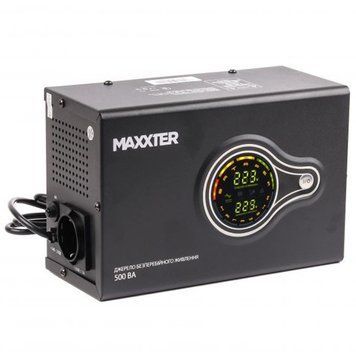 ДБЖ Maxxter, тривалої дії, 500 ВА (300 Вт). без АКБ (MX-HI-PSW500-01) [400916]