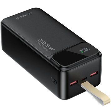 УМБ Choetech 40000mAh, 22,5W PD QC3.0, USB-C In/out, 2xUSB-A Li-pol чорна (B731-ACBK) [405422]