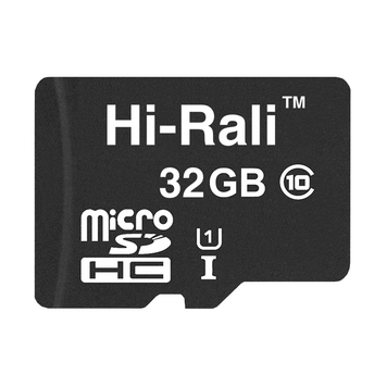 Карта пам`ятi MicroSDHC 32GB UHS-I Class 10 Hi-Rali (HI-32GBSD10U1-00) [606956]