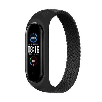 Ремінець BeCover Elastic Nylon Style для Xiaomi Mi Smart Band 5/Mi Smart Band 6 Size S Black (706145) [604692]