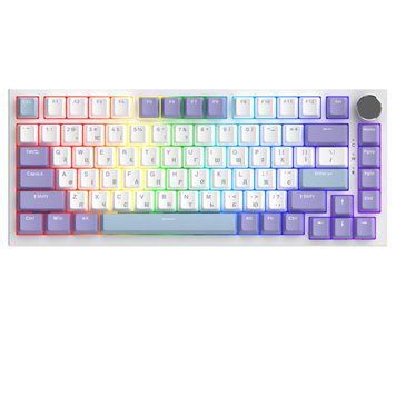 Клавіатура Ajazz AK820 Sea Salt Switch White USB-C (AK820-SS-PWB) [619471]