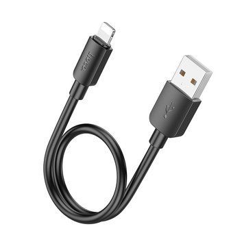 Кабель HOCO X96 Hyper charging data cable iP (L=0.25M) Black (6942007609388) [802336]