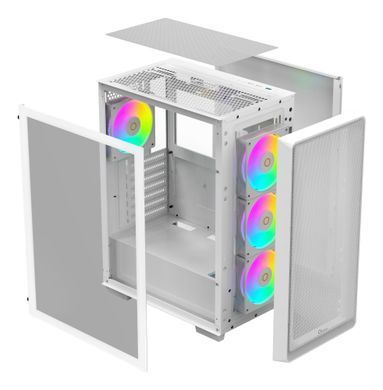 Корпус для комп'ютера ATX W/O PSU GAMMA C60 WH ARGB OCYPUS (GAMMA-C60-WHG400XX-GL) [502875]