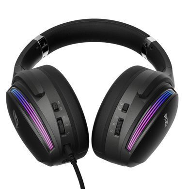 Гарнітура ігрова ASUS ROG Fusion II 500, mini-jack/USB-С, RGB, 1.5м/1.5м, чорний (90YH02W5-B2UA00) [17271]