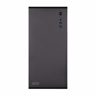 Корпус 2E Credo V200B-400 з БЖ 2E ATX400, 2xUSB3.0, 1x80мм, VGA 250мм, mATX, чорний (2E-V200B-400) [112404]