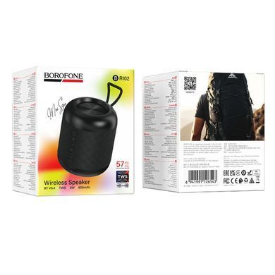 Портативна колонка BOROFONE BR102 Gratificado BT speaker 5W Black (6941991126543) [806686]