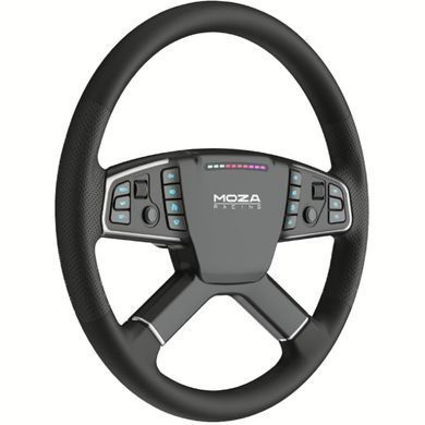 Кермо MOZA Racing TSW Truck 40cм.,14 кн. RGB, чорне (RS060_Moza) [402500]