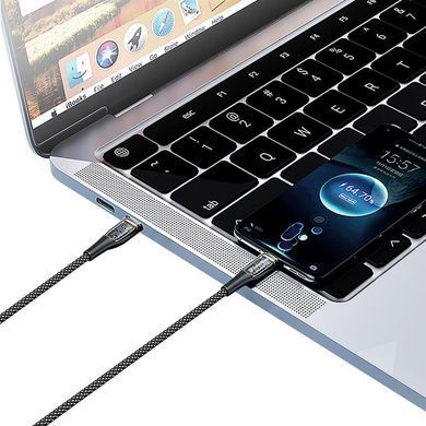 Кабель ColorWay USB Type-C - USB Type-C (M/M), transparent head, PD Fast Charging, 5 А, 100 W, 1.2 м, Black (CW-CBPDCC053-BK) [604037]