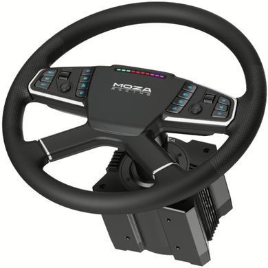 Кермо MOZA Racing TSW Truck 40cм.,14 кн. RGB, чорне (RS060_Moza) [402500]