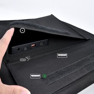 Сонячна панель Choetech 80W DC80W, 5V/2.4A USB + 5V/2.4A QC3.0 + USB-C PD3.0 30W, 158x41см (SC007) [401636]