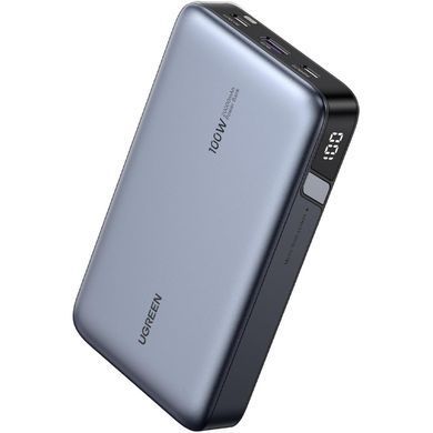УМБ Ugreen 20000mAh 100W PD,QC, USB-A, 2xUSB-С Grey (PB720) (25188) [402264]