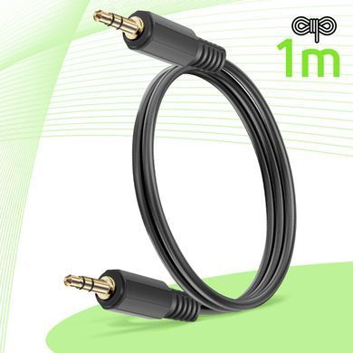 Кабель jack 3.5 > jack 3.5 (M/M) Belkin 1м, чорний (F3Y111BF1M-P) [110936]