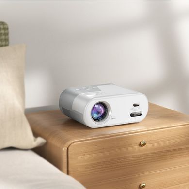 Проектор HOCO DT2 smart projector(720P Android version)(EU) Gray white (6942007629645) [803249]