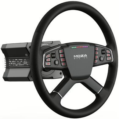 Кермо MOZA Racing TSW Truck 40cм.,14 кн. RGB, чорне (RS060_Moza) [402500]