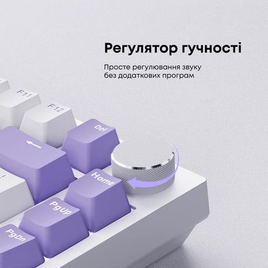 Клавіатура Ajazz AK820 Sea Salt Switch White USB-C (AK820-SS-PWB) [619471]