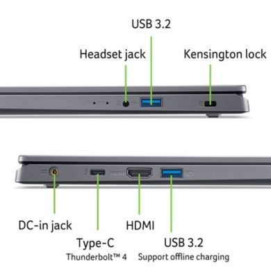 Ноутбук Acer Aspire 15 A15-51M-57Y7 Steel Gray (NX.JKVEU.001) [202831]