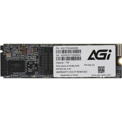 SSD 1Tb AGI AI828 M.2 2280 PCIe Gen 4x4 NVMe 1.4 3D NAND, Retail (AGI1T0G44AI828-CB) [404888]
