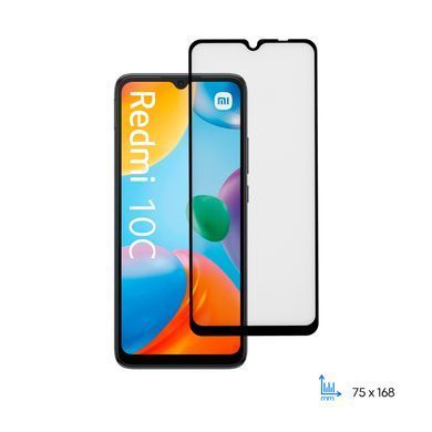 Захисне скло 2E для Xiaomi Redmi 10C, 2.5D FCFG, (1 Pack), чорна рамка (2E-MI-10C-SMFCFG-BB) [103108]
