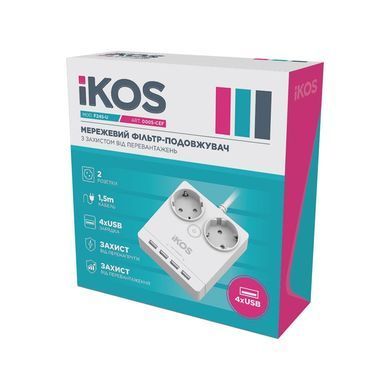 Фільтр-подовжувач IKOS F24S-U White (0005-CEF) [615433]