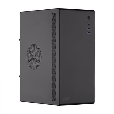 Корпус 2E Credo V200B-400 з БЖ 2E ATX400, 2xUSB3.0, 1x80мм, VGA 250мм, mATX, чорний (2E-V200B-400) [112404]