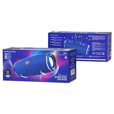 Портативна колонка BOROFONE BR3 Rich sound sports wireless speaker Blue (6931474715593) [805588]