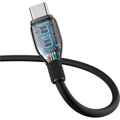 Кабель Baseus Pudding Series Fast Charging Cable Type-C to Type-C 100W 1.2m Cluster Black (P10355702111-00) [803300]