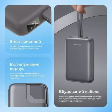 Універсальна мобільна батарея Proove Neutron 22.5W 10000mAh Silver/White (PBNE22022206) [618436]