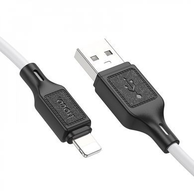 Кабель HOCO X90 Cool silicone charging data cable for iP White (6931474788412) [803260]