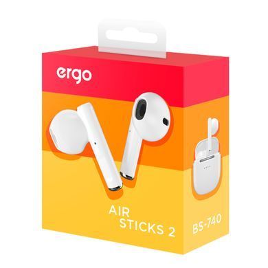 Гарнітура ERGO BS-740 Air Sticks 2 White (BS-740W) [201231]