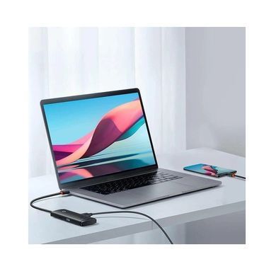 USB-хаб Baseus Lite Series 4-Port USB-A HUB Adapter (USB-A to USB 3.0*4) 25cm Black (WKQX030001) [802740]