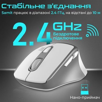 Миша бездротова Promate Samit White (samit.white) [606594]