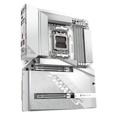 Материнська плата GIGABYTE B850 A STEALTH ICE sAM5 B850 4xDDR5 M.2 HDMI ATX білий (B850_A_STEALTH_ICE) [112714]