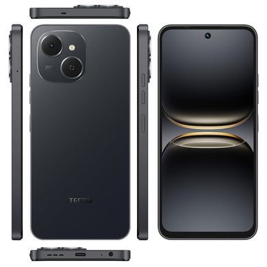 Смартфон Tecno Spark 40C (KM4k) 4/128GB Ink Black (4894947092459) [613587]