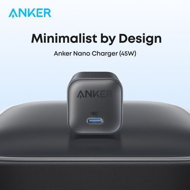 Мережевий зарядний пристрій Anker Nano Charger - 45W USB-C Black (A2692L11) [202795]