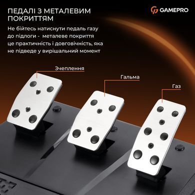 Кермо GamePro з педалями та коробкою передач (RW575PM) [615595]