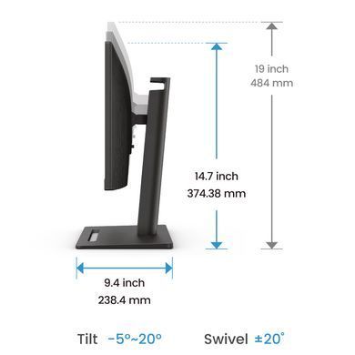 Монітор TFT 23.8" BenQ, IPS, 100Гц, 2хHDMI, DP, HAS, колонки, чорний (GW2490T) [400546]