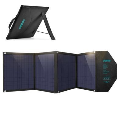 Сонячна панель Choetech 80W DC80W, 5V/2.4A USB + 5V/2.4A QC3.0 + USB-C PD3.0 30W, 158x41см (SC007) [401636]