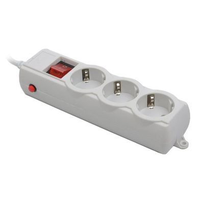 Фільтр живлення Gembird Pro 3 розетки, 1.8м, сірий (SPG3-G-6G-PRO) [605251]